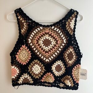 Crochet Patterned Women's Top